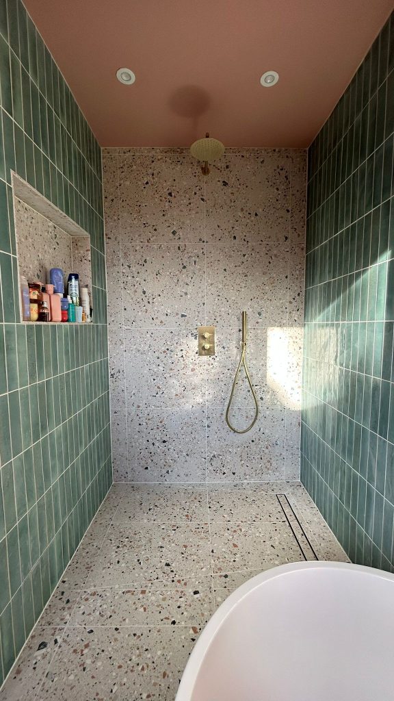 A recently completed bathroom installation in durham