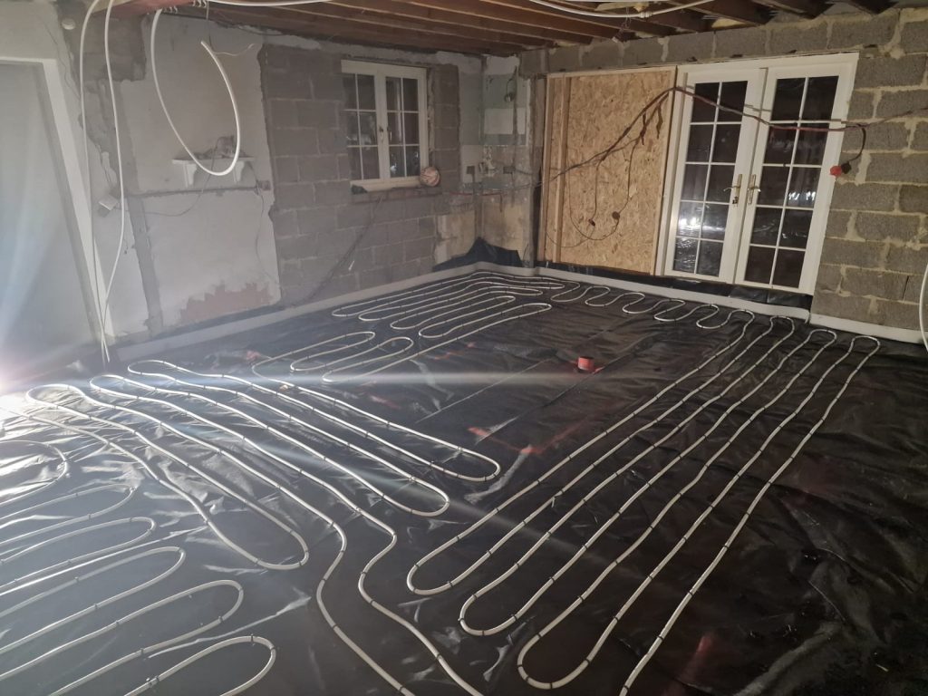 Heating Services in Durham | A recent underfloor heating installation